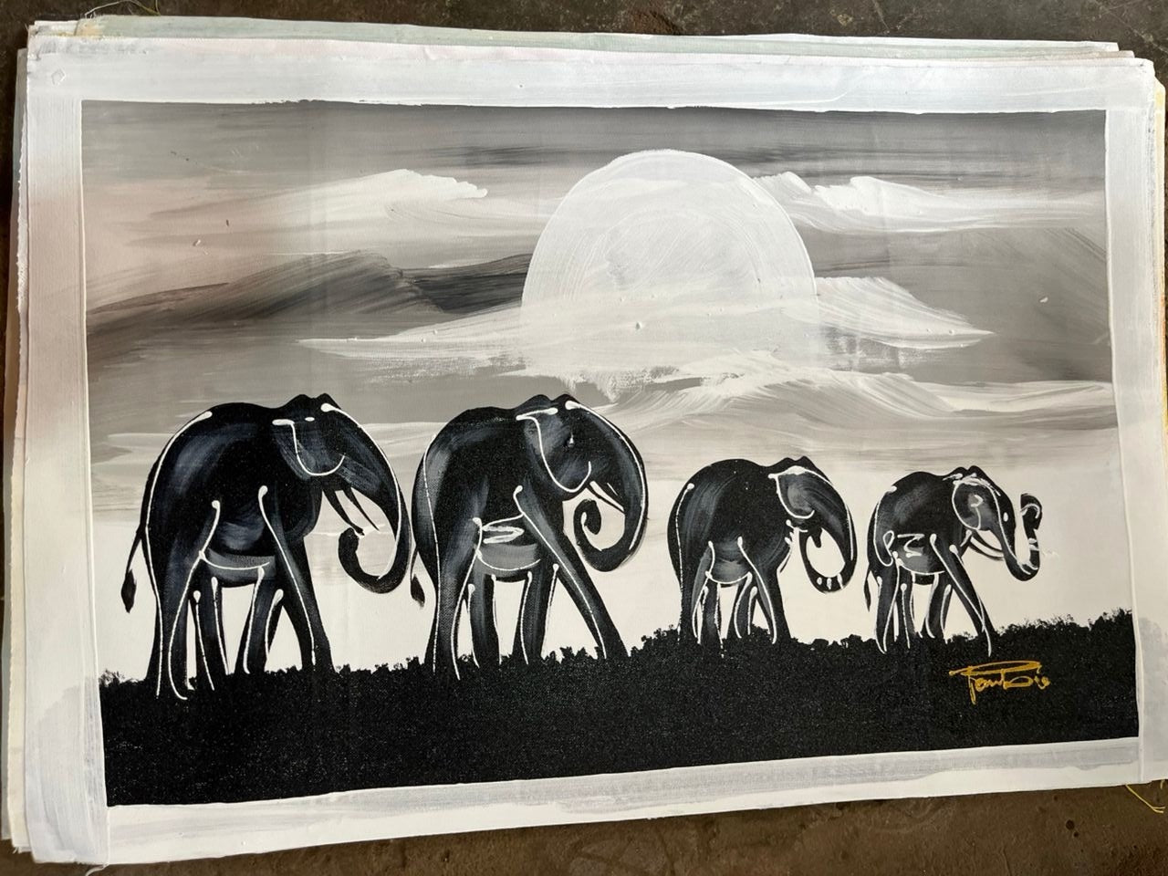 Shadows of Strength - 19"x29" Canvas
