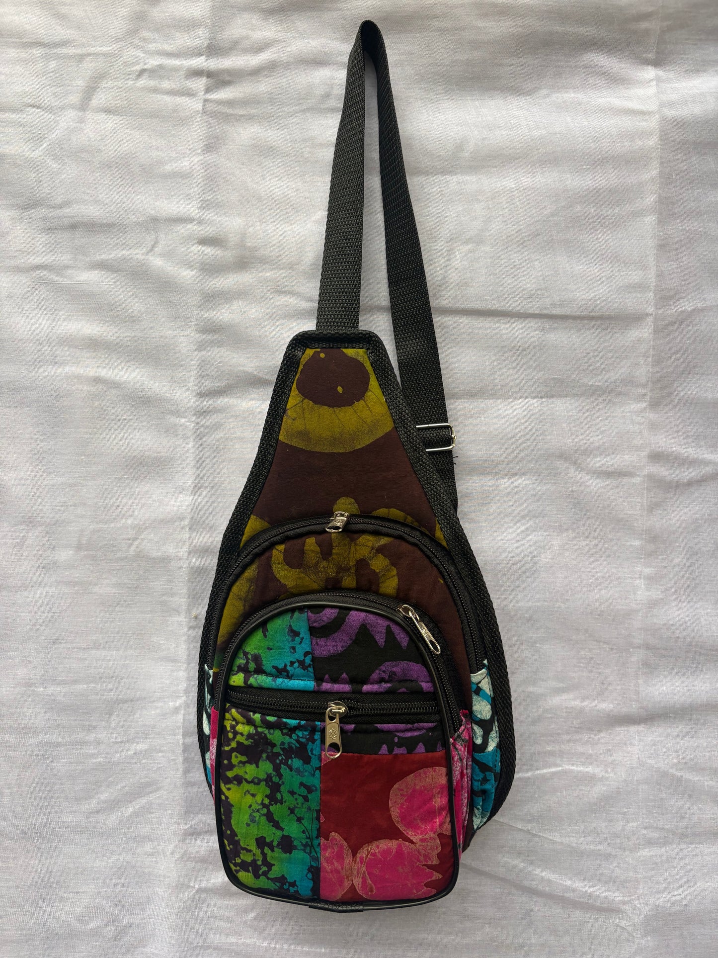 Handmade African Batik Crossbody Sling Bag