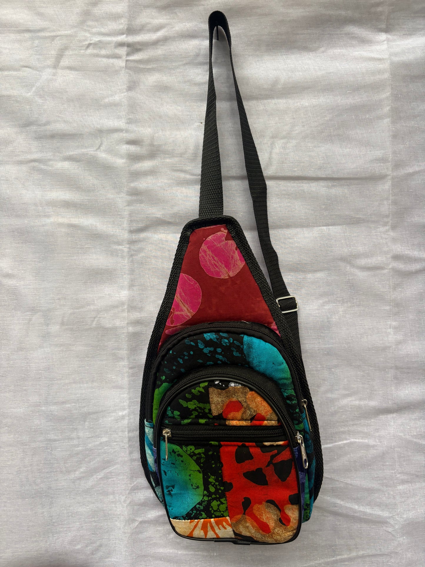 Handmade African Batik Crossbody Sling Bag
