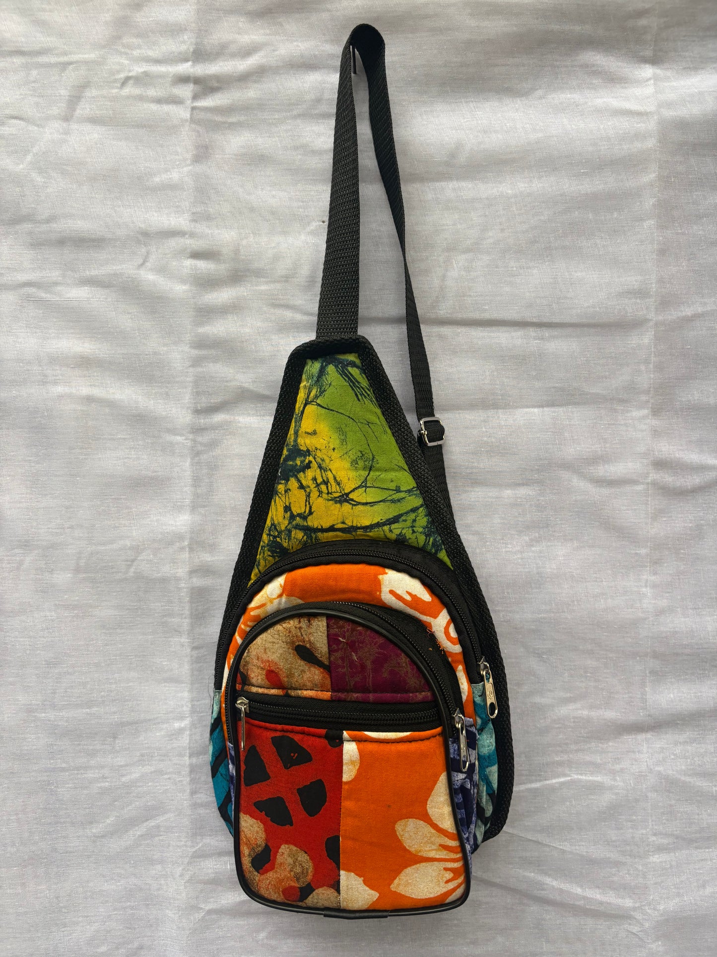 Handmade African Batik Crossbody Sling Bag