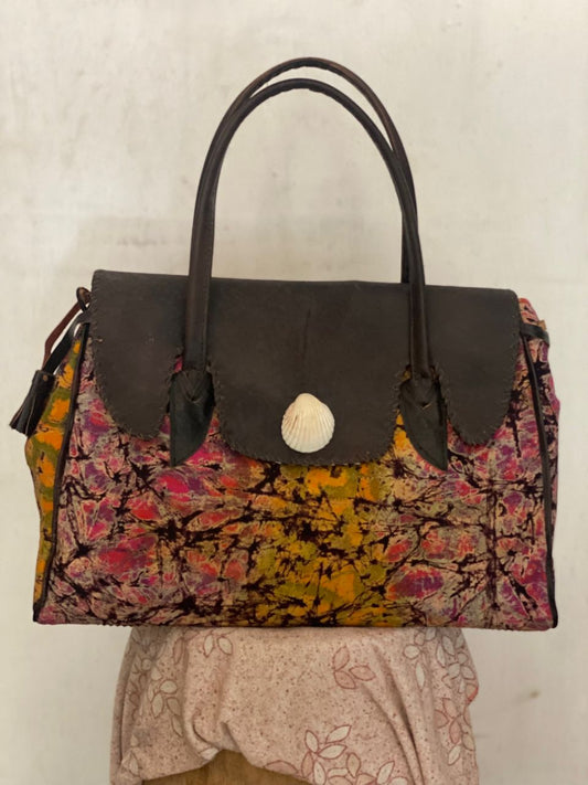 Batik Patchwork Leather - Handbag