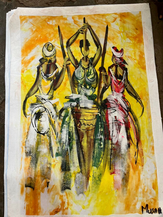Rhythm of the Village - 19"x29" Canvas